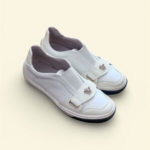 Authentic Young Versace Medusa Slip-On Sneakers Luxury Designer- Kids